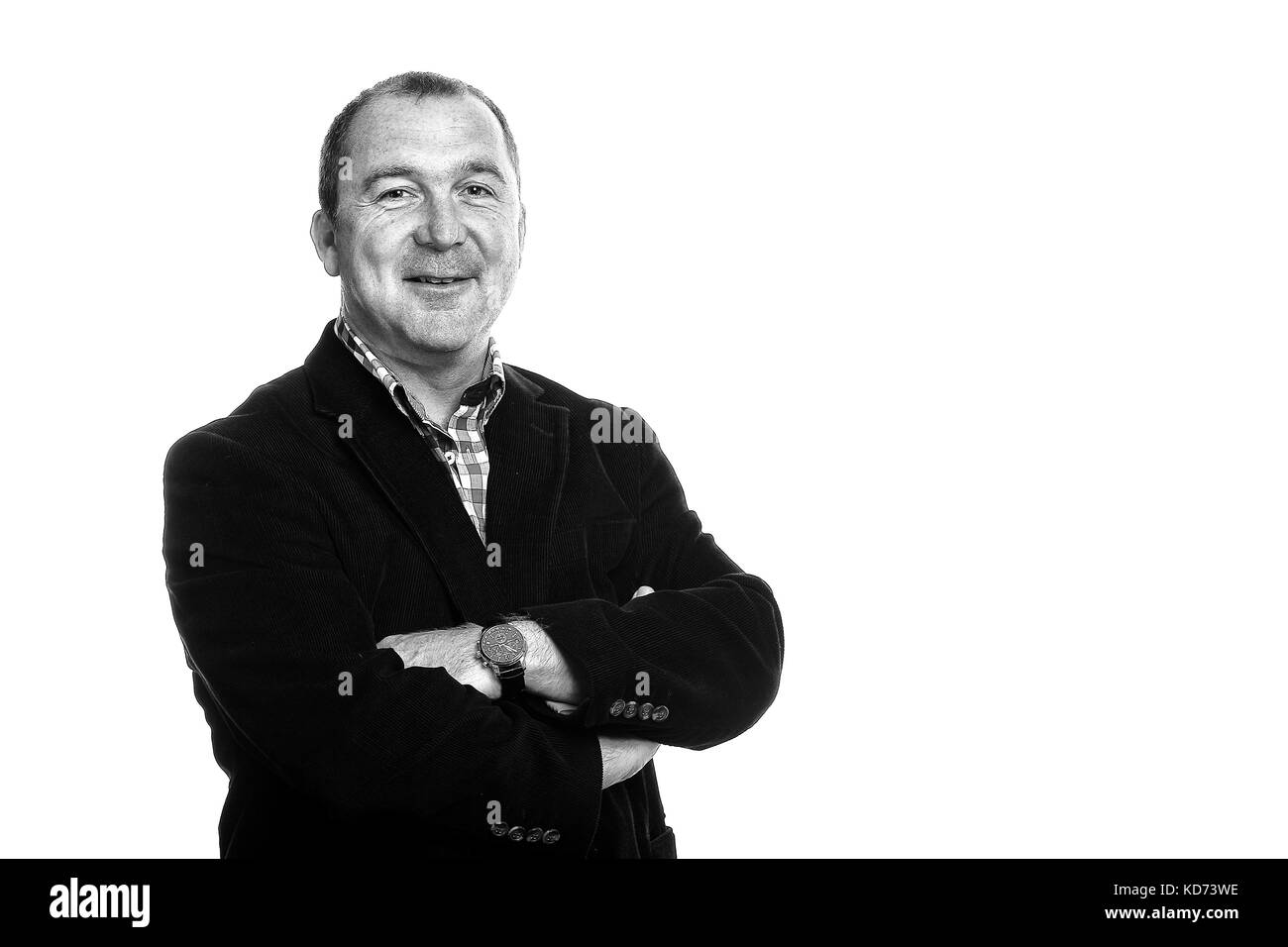 David Davies Fotograf für die Pressevereinigung. Stockfoto