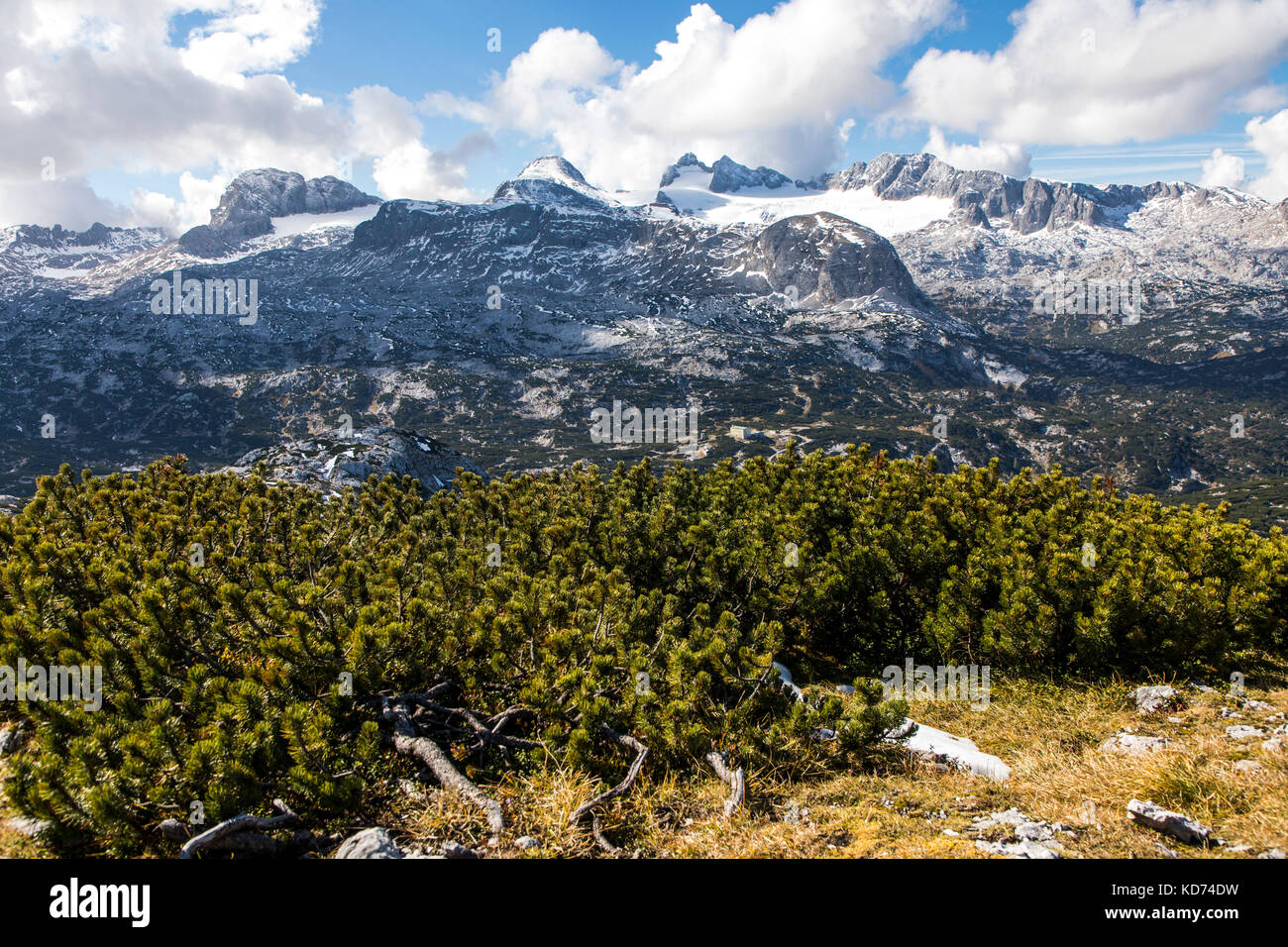 Dachsteinmassiv, Region in Oberösterreich, Oberösterreich, Teil der Alpen, Stockfoto