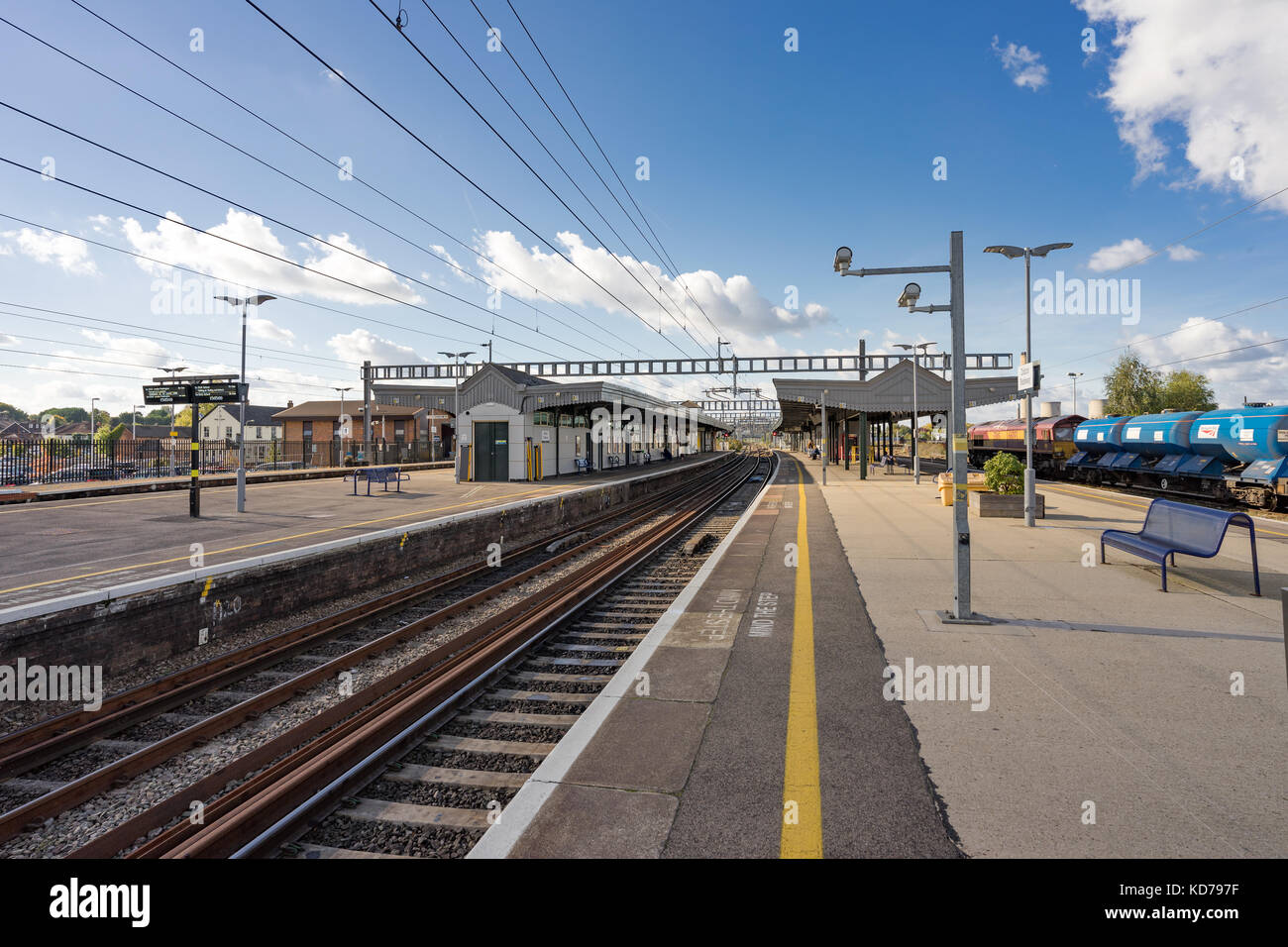 Didcot Parkway Bahnhof auf dem aktualisierten Great Western mainline Stockfoto