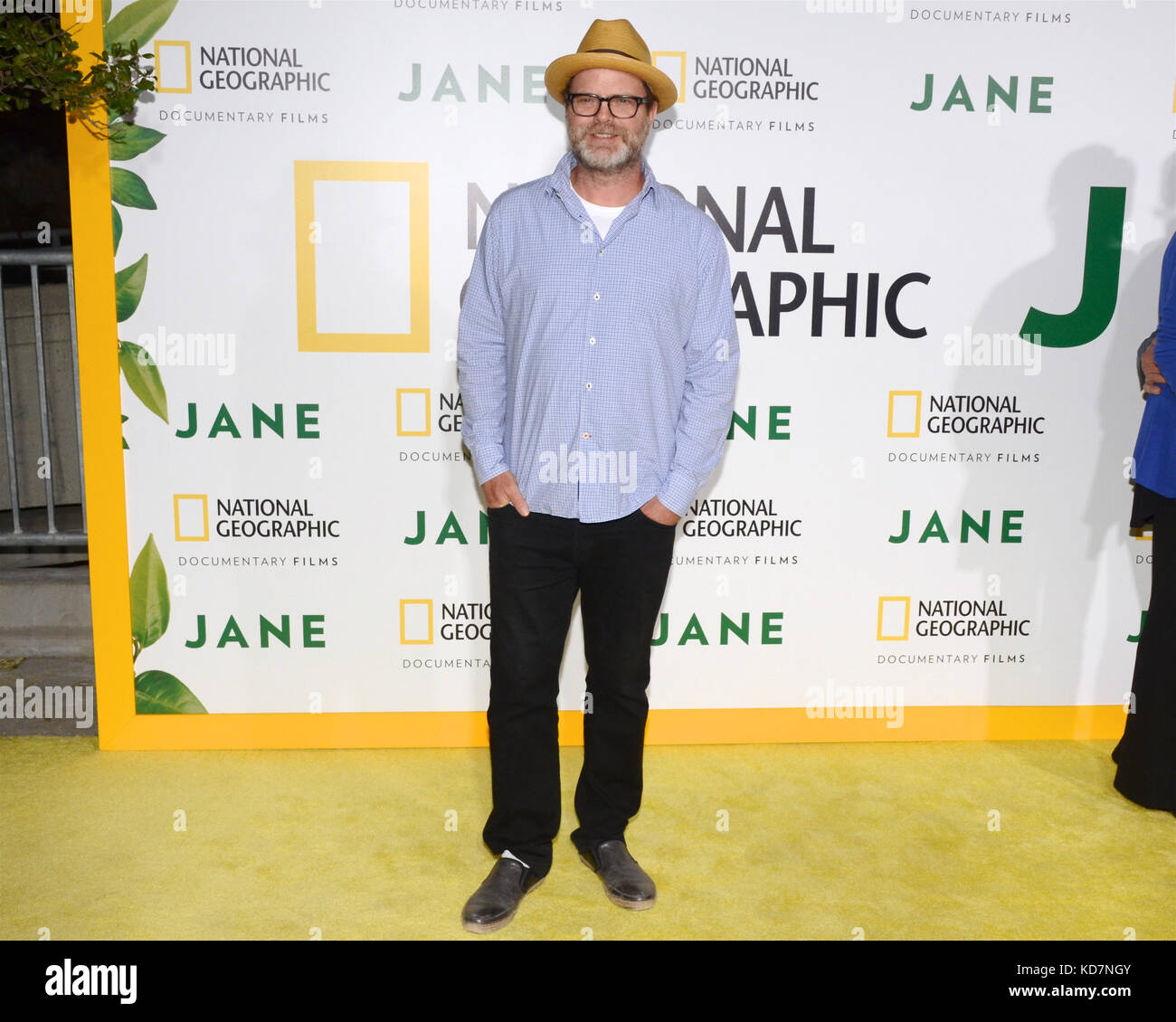 Hollywood, USA. 09 Okt, 2017. Schauspieler Rainn Wilson an der Los Angeles Premiere kommt von National Geographic Dokumentarfilm 'Jane' in der Hollywood Bowl in Hollywood, Kalifornien, die am 9. Oktober 2017. Credit: das Foto access/alamy leben Nachrichten Stockfoto