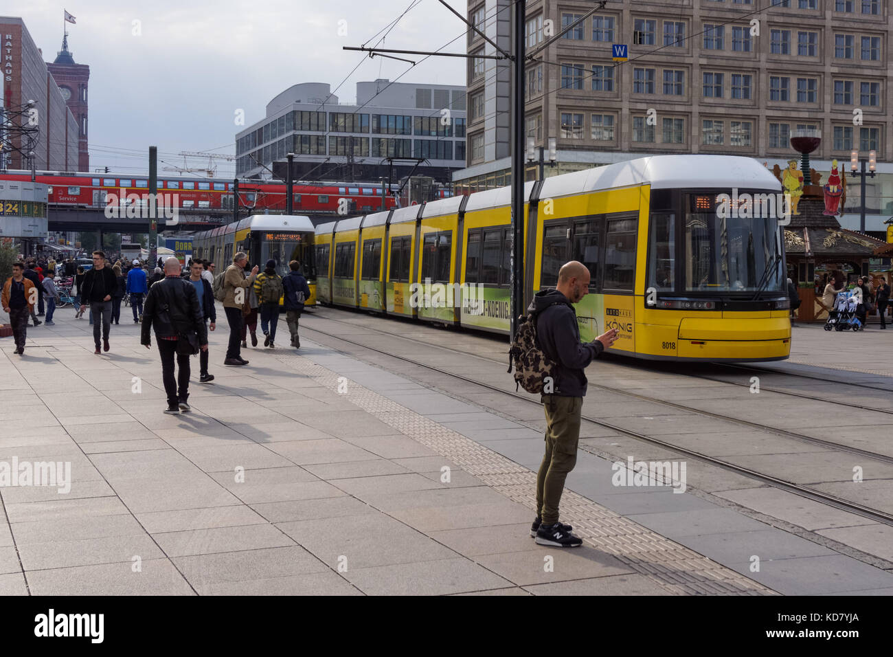 Alexanderplatz in Berlin, Deutschland Stockfoto
