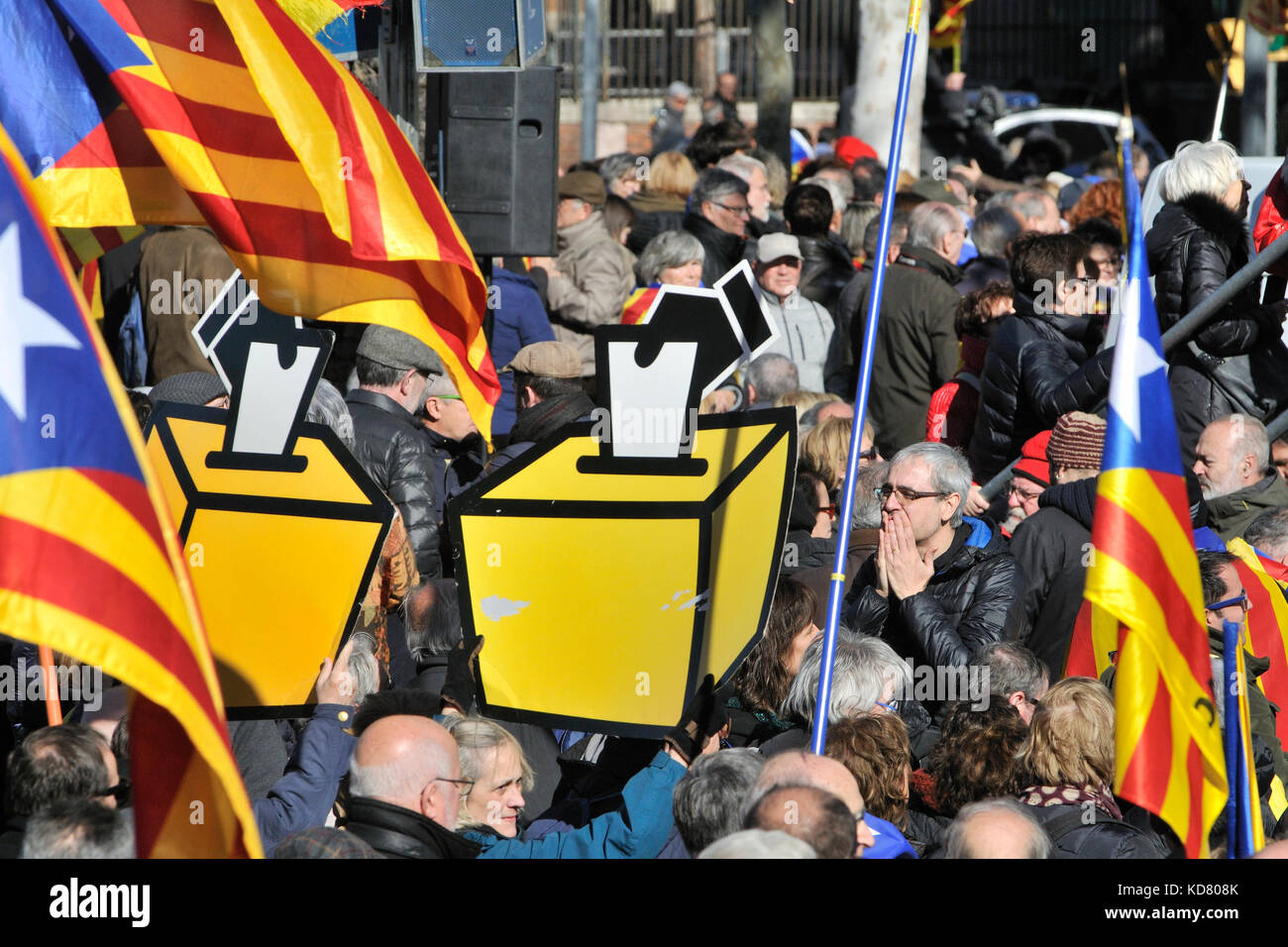 Politische Demostration Stockfoto