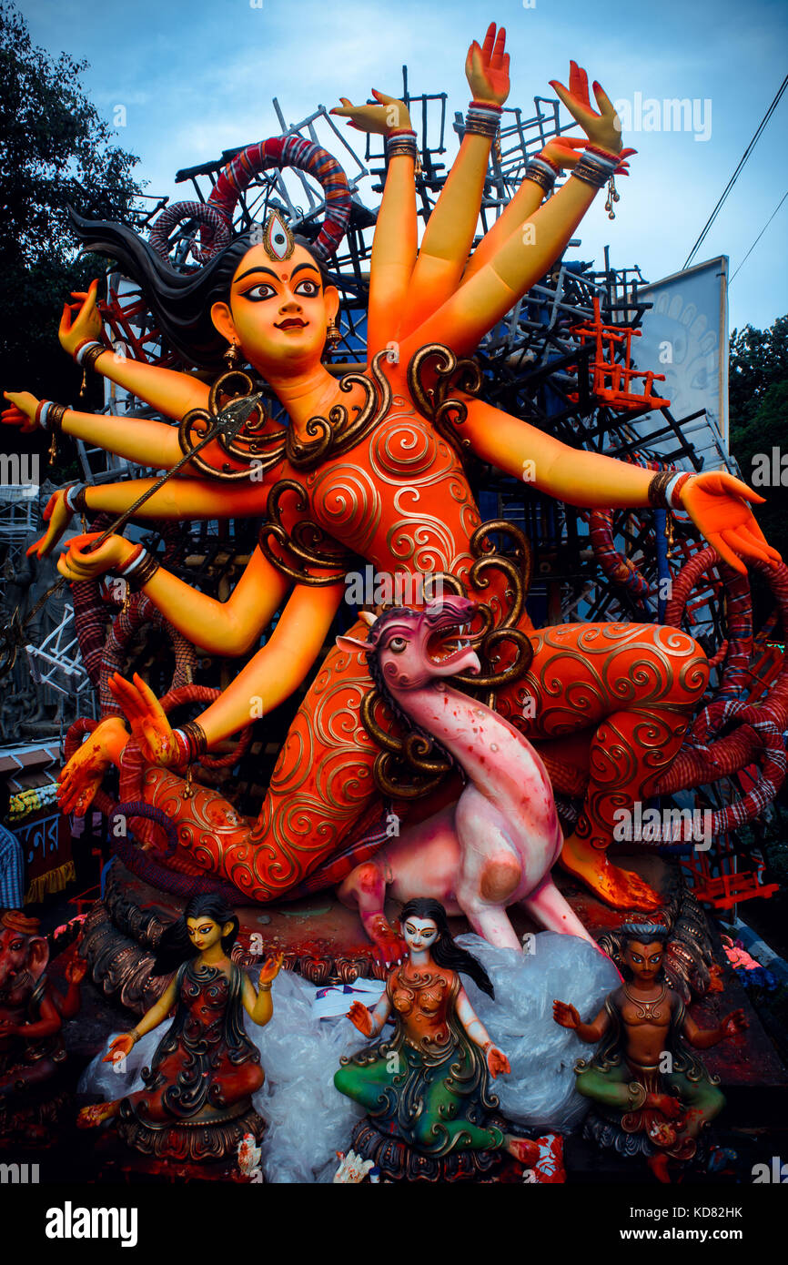 Durga Puja Feier Stockfoto