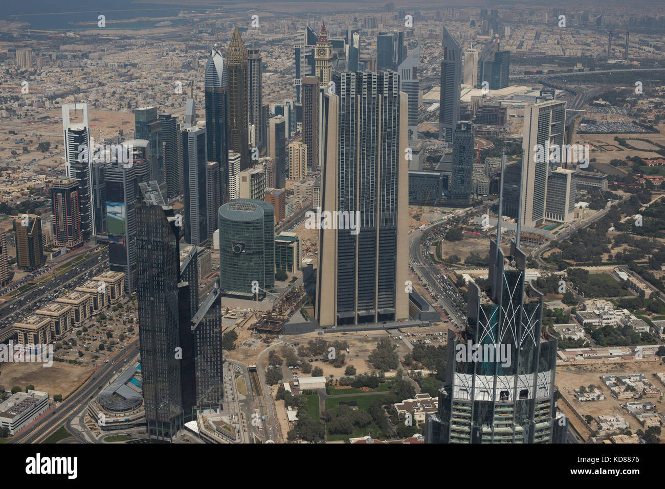 Skyline der Stadt, Dubai, VAE Stockfoto