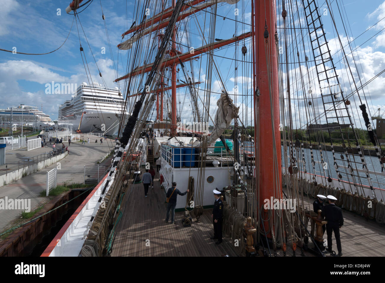 Hanse Sail 2017, Warnemünde, Rostock, Mecklenburg-Vorpommern, Deutschland Stockfoto