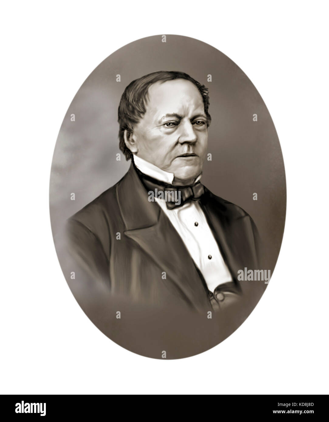Pro Georg scheutz, 1785 - 1873, schwedische Anwalt, Übersetzer, Erfinder, Computer Technology Pioneer Stockfoto