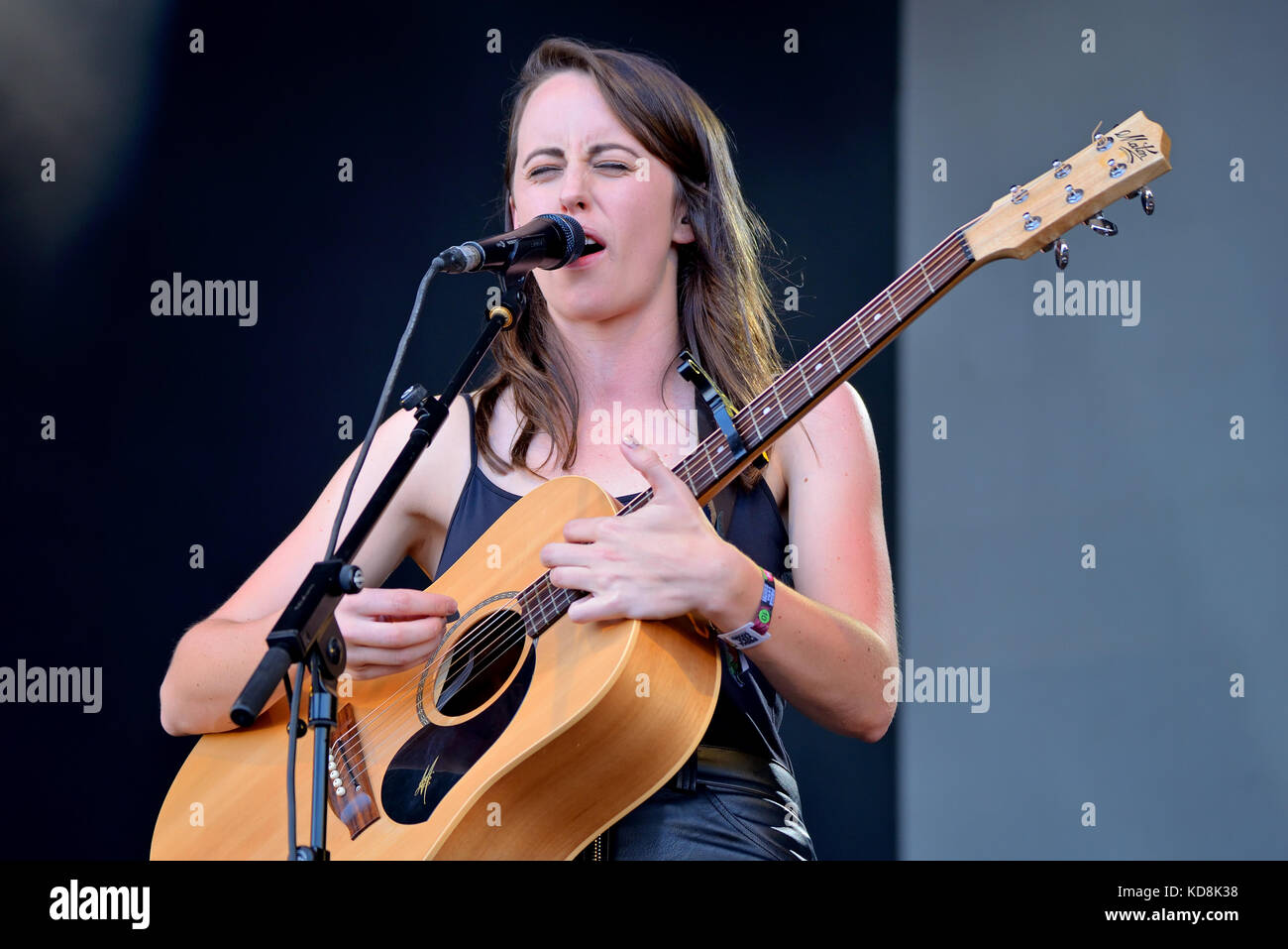 BARCELONA - 31. Mai: Gordi (Songwriter) führt im Konzert an Primavera Sound Festival 2017 am 31. Mai 2017 in Barcelona, Spanien. Stockfoto