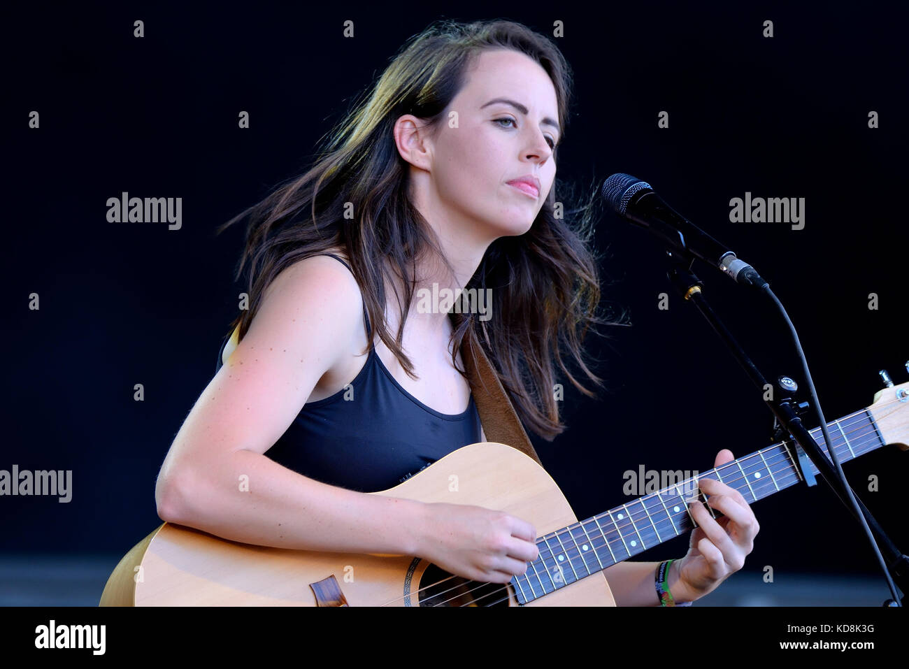 BARCELONA - 31. Mai: Gordi (Songwriter) führt im Konzert an Primavera Sound Festival 2017 am 31. Mai 2017 in Barcelona, Spanien. Stockfoto