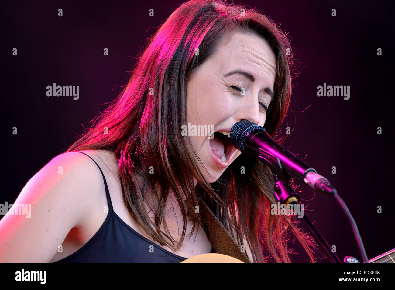 BARCELONA - 31. Mai: Gordi (Songwriter) führt im Konzert an Primavera Sound Festival 2017 am 31. Mai 2017 in Barcelona, Spanien. Stockfoto