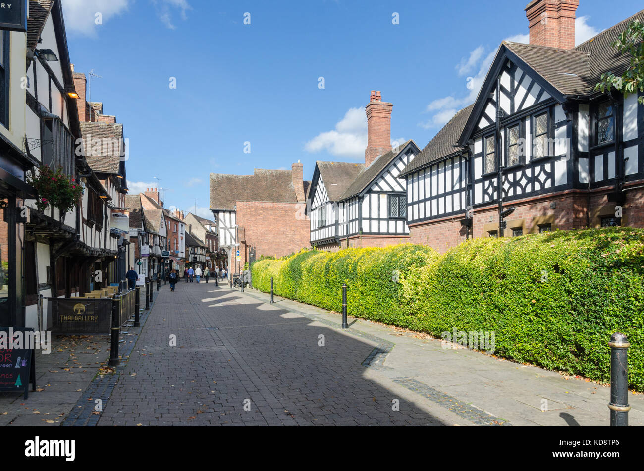 Greyfriars' Haus und Garten in Friar Street, Worcester, Großbritannien Stockfoto