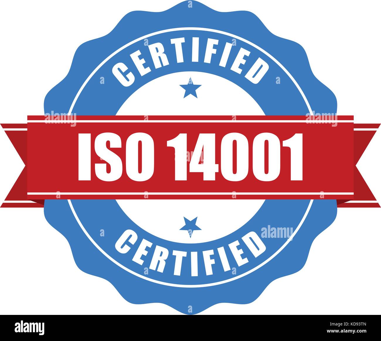 Iso 14001 Stempel - Qualität standard Dichtung Stock Vektor