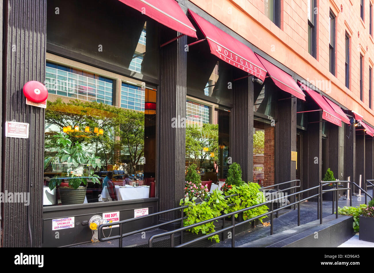 Wolfgang's Steak House, Restaurant, Tribeca, Gebäude, New York, USA Stockfoto