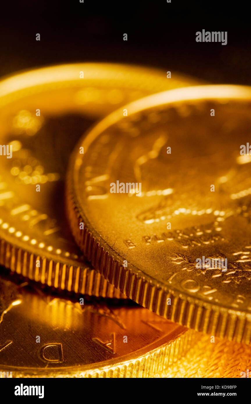 Gold Bullion gestapelt Stockfoto