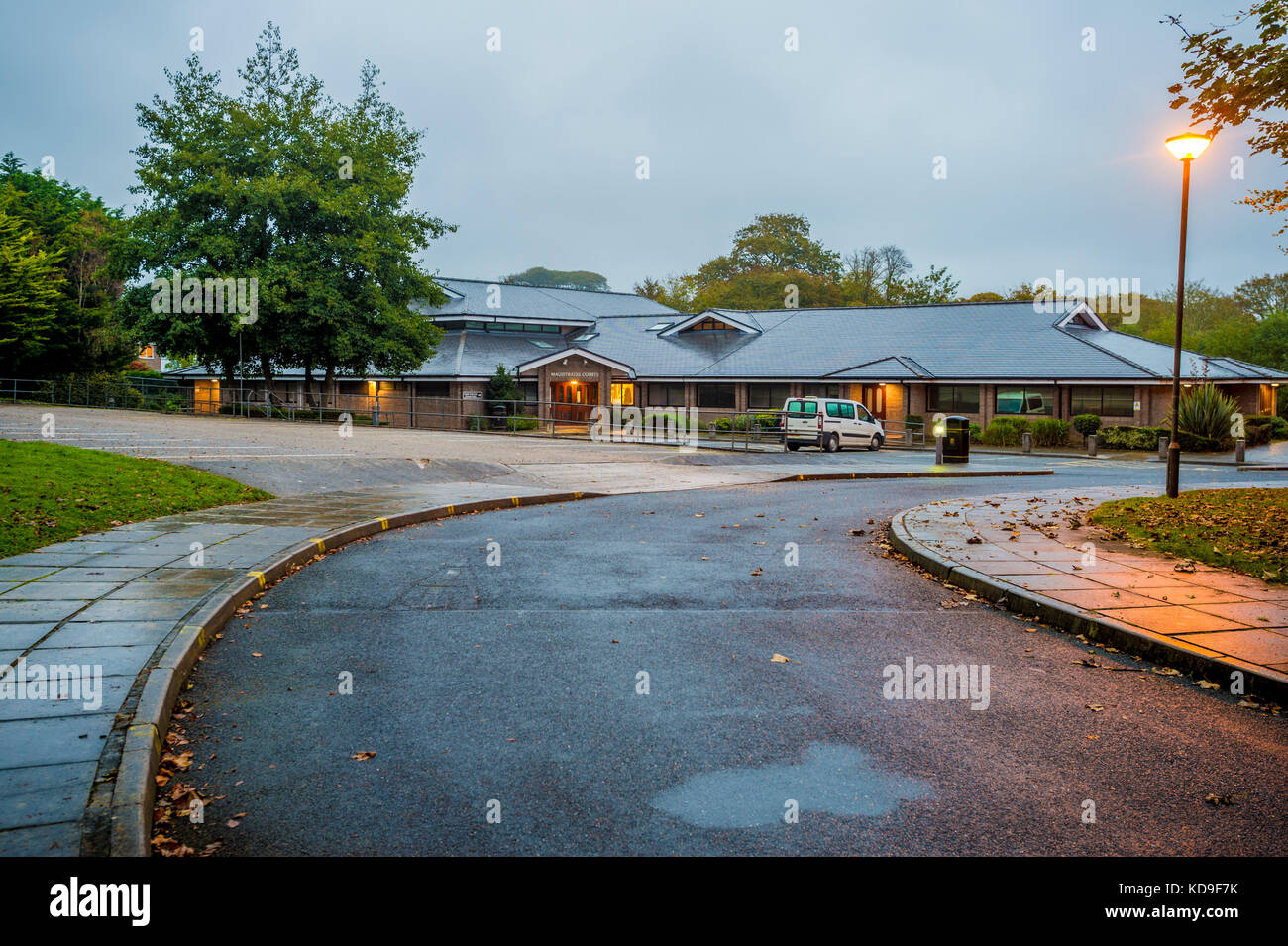 Die Außenwelt des Amtsgerichts Truro Stockfoto