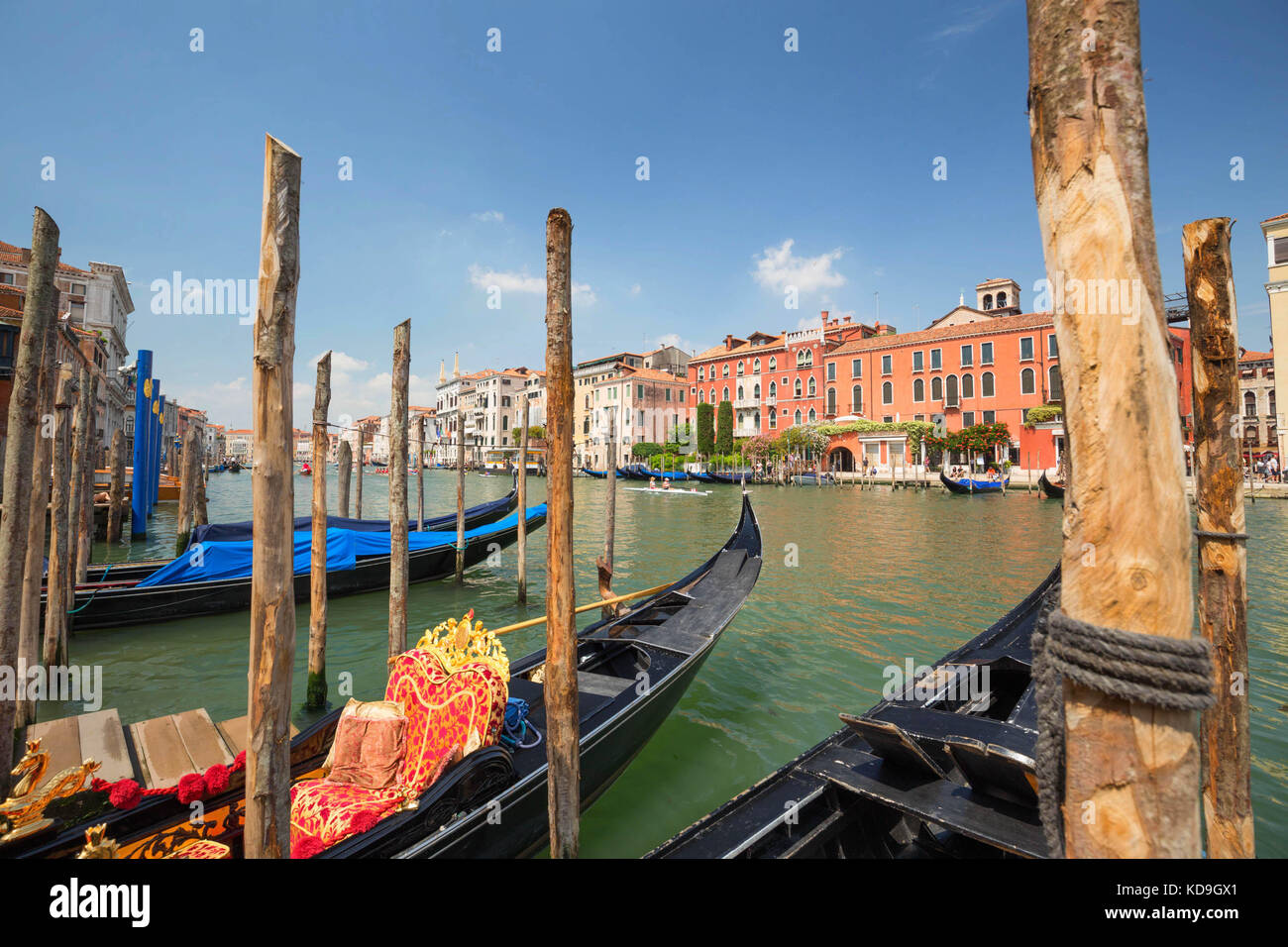 Venedig / Blick auf den Fluss und die Stadt historische Architektur Stockfoto