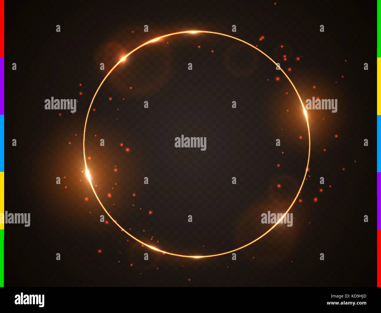 Vektor goldene Rahmen mit lichteffekt lichteffekte und Funken. Glänzende runde Weihnachten Banner. glow Ring auf schwarz transparent Hintergrund isoliert. Vektor Stock Vektor Vektor goldene Rahmen mit lichteffekt lichteffekte und Funken. Glänzende runde Weihnachten Banner. glow Ring auf schwarz transparent Hintergrund isoliert. Vektor Stock Vektor