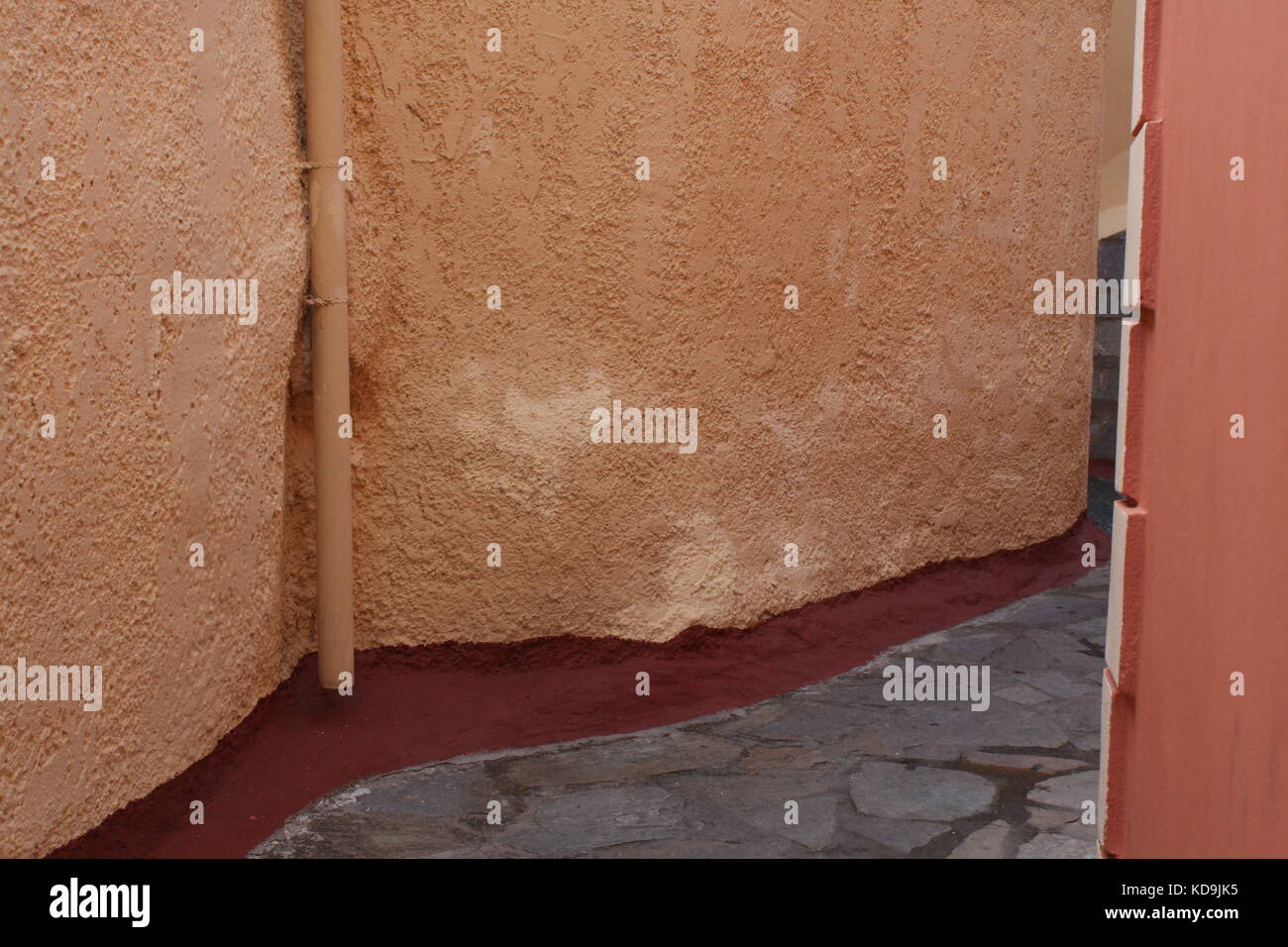 Details eines kleinen alten mediterranen Dorf in Spanien. Stockfoto