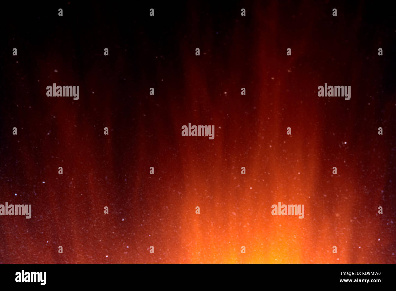 Feuer Textur auf dunklem Hintergrund, langen Belichtungszeit. Stockfoto