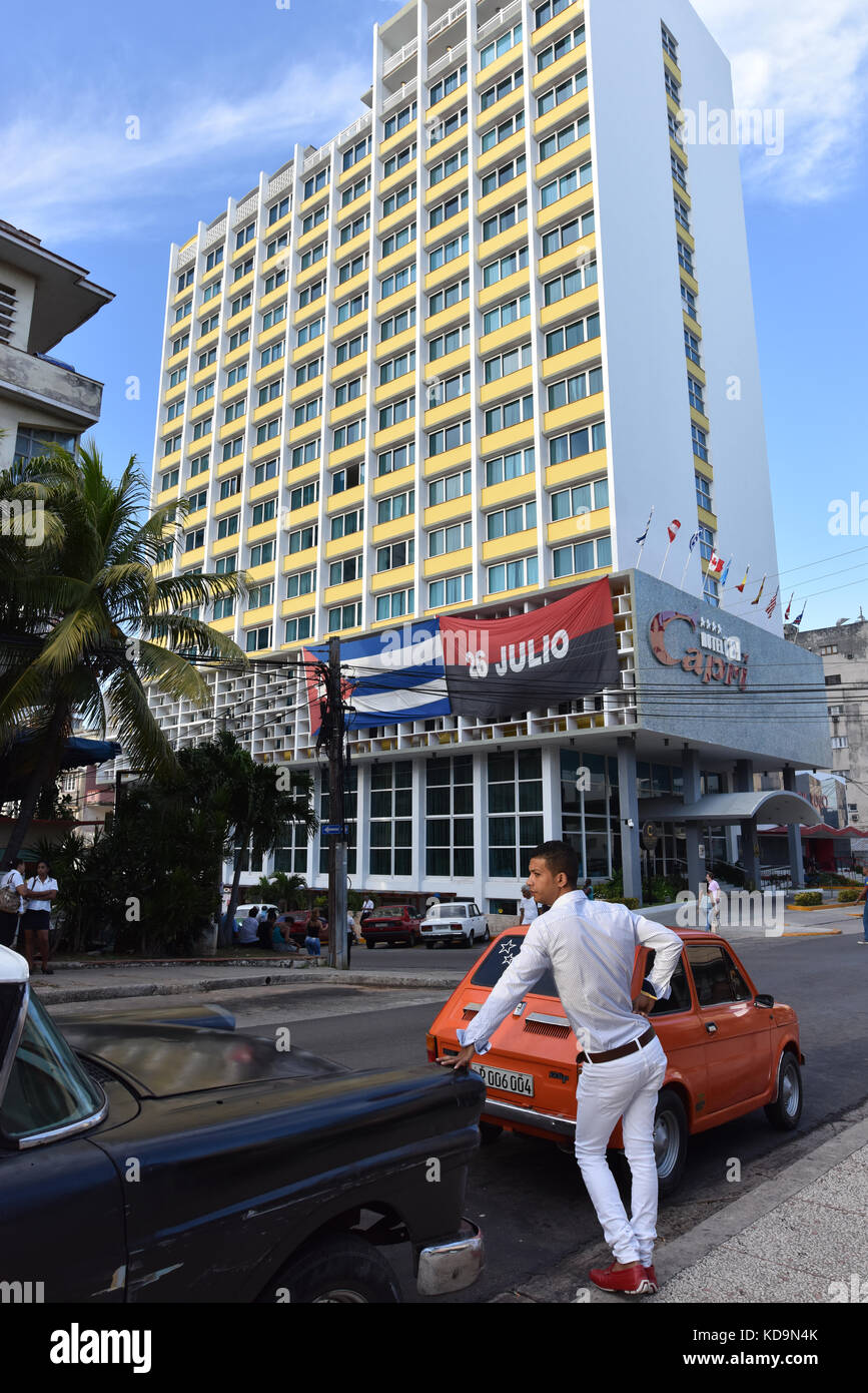 Hotel Capri, Havanna, Kuba Stockfoto
