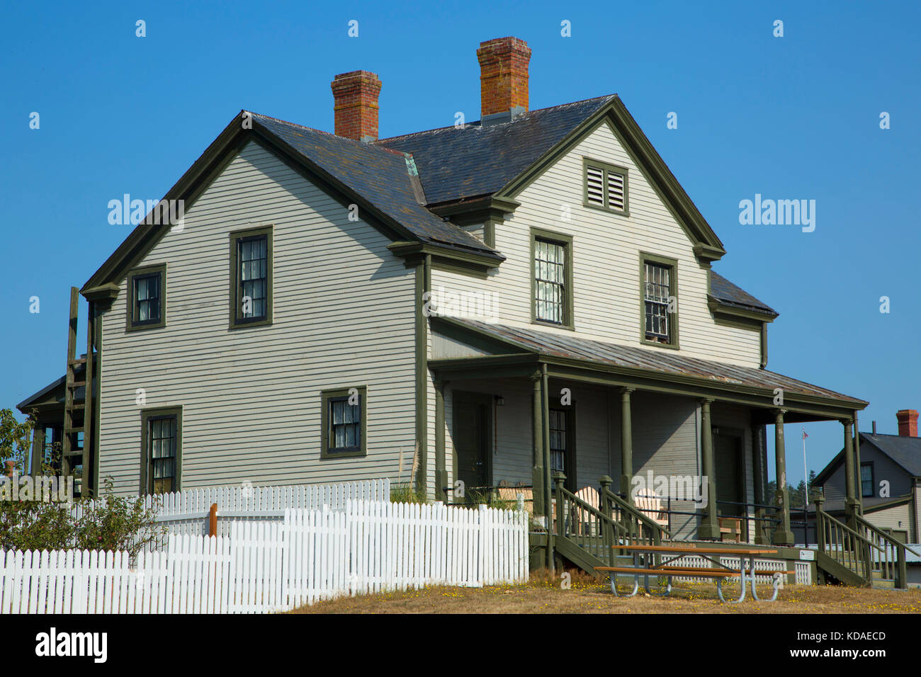 Fort Flagler House, Fort Flagler State Park, Washington Stockfoto