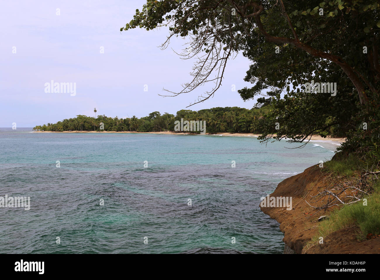 Playa Punta Uva-Arrecife von Punta Uva, Puerto Viejo, Limón Province, Karibik, Costa Rica, Mittelamerika Stockfoto