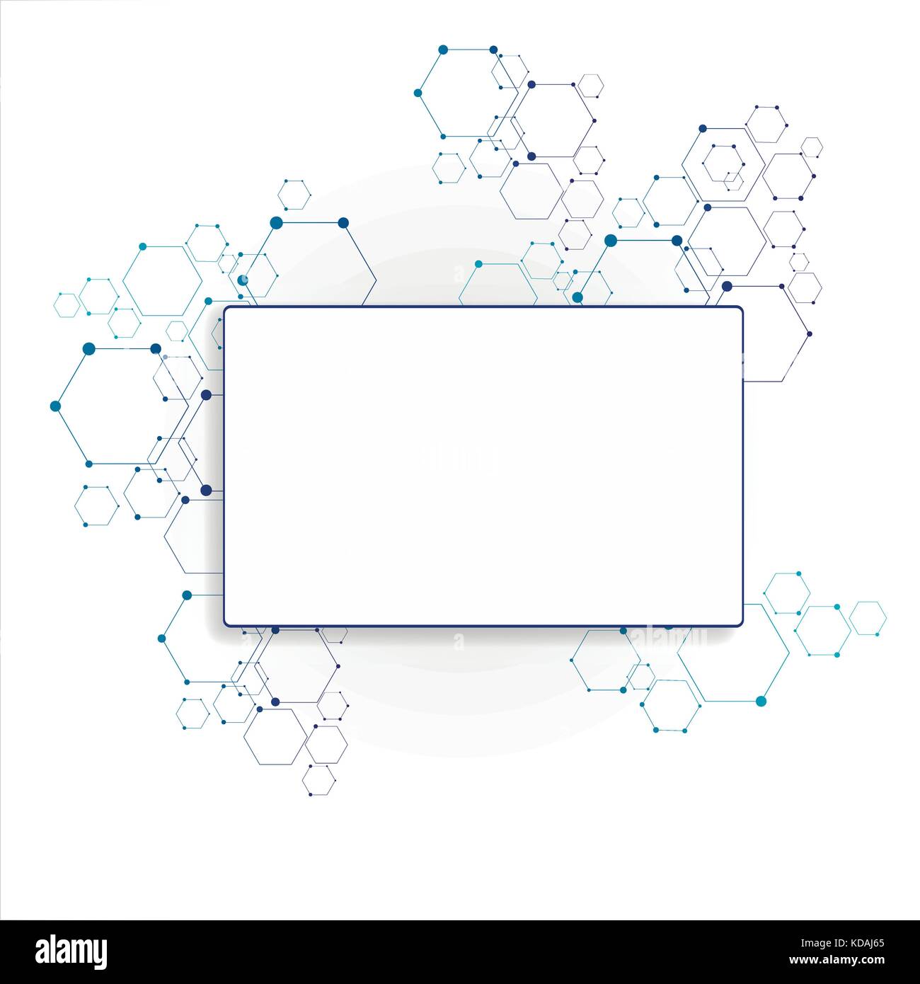 Molekulare Verbindung Struktur Stock Vektor