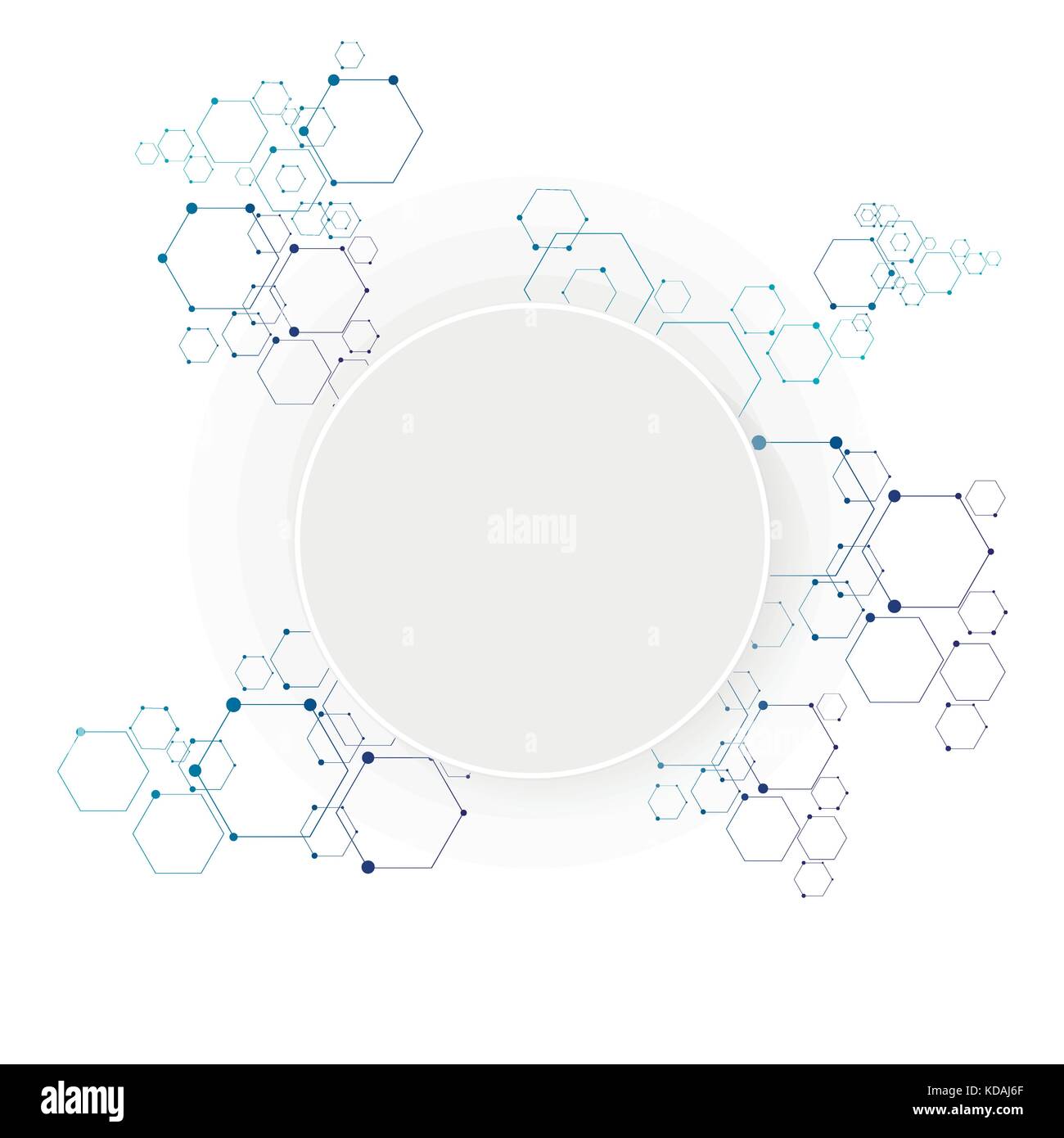 Molekulare Verbindung Struktur Stock Vektor