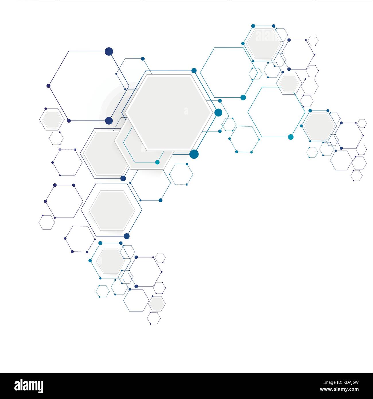 Molekulare Verbindung Struktur Stock Vektor