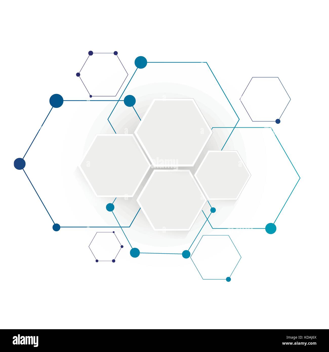 Molekulare Verbindung Struktur Stock Vektor