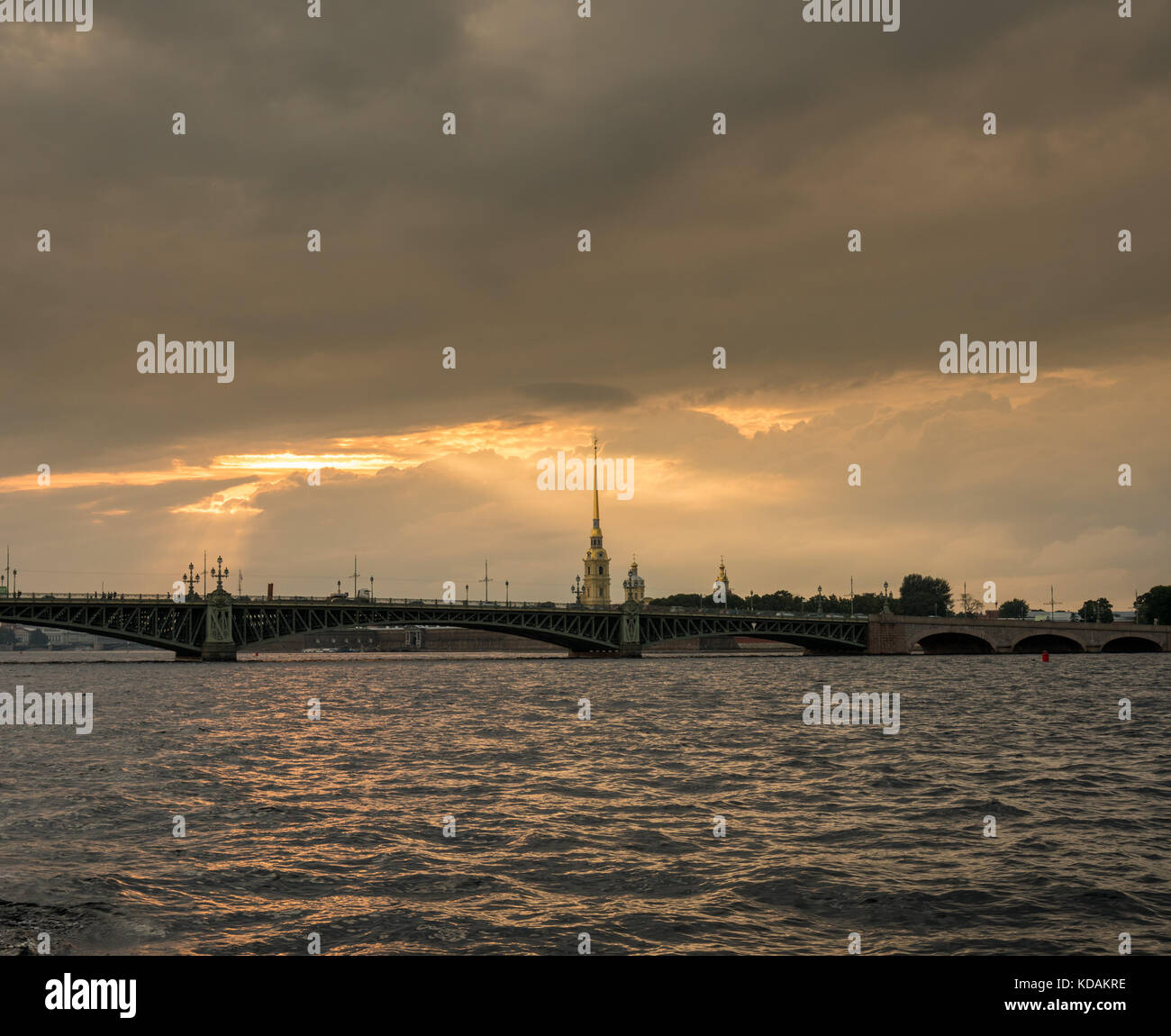 Waterfront und Kanäle in St. Petersburg, Russland Stockfoto