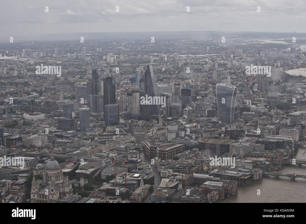 Luftaufnahme von London Stockfoto