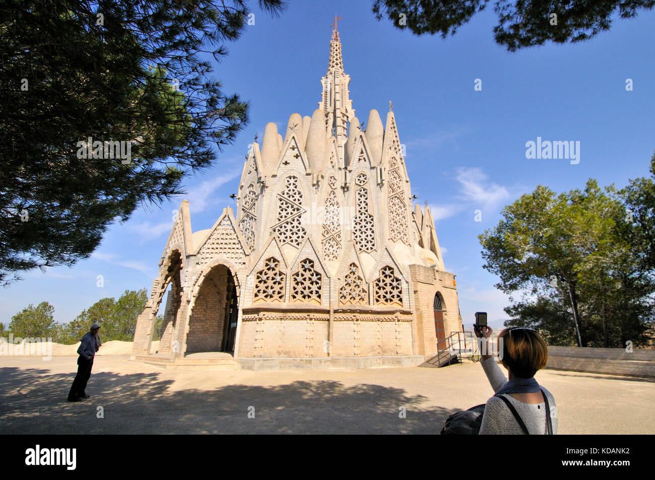 Wallfahrtsort Mare de Déu de Montserrat (Unsere Liebe Frau von Monsterrat), Montferri. Katalonien. Stockfoto