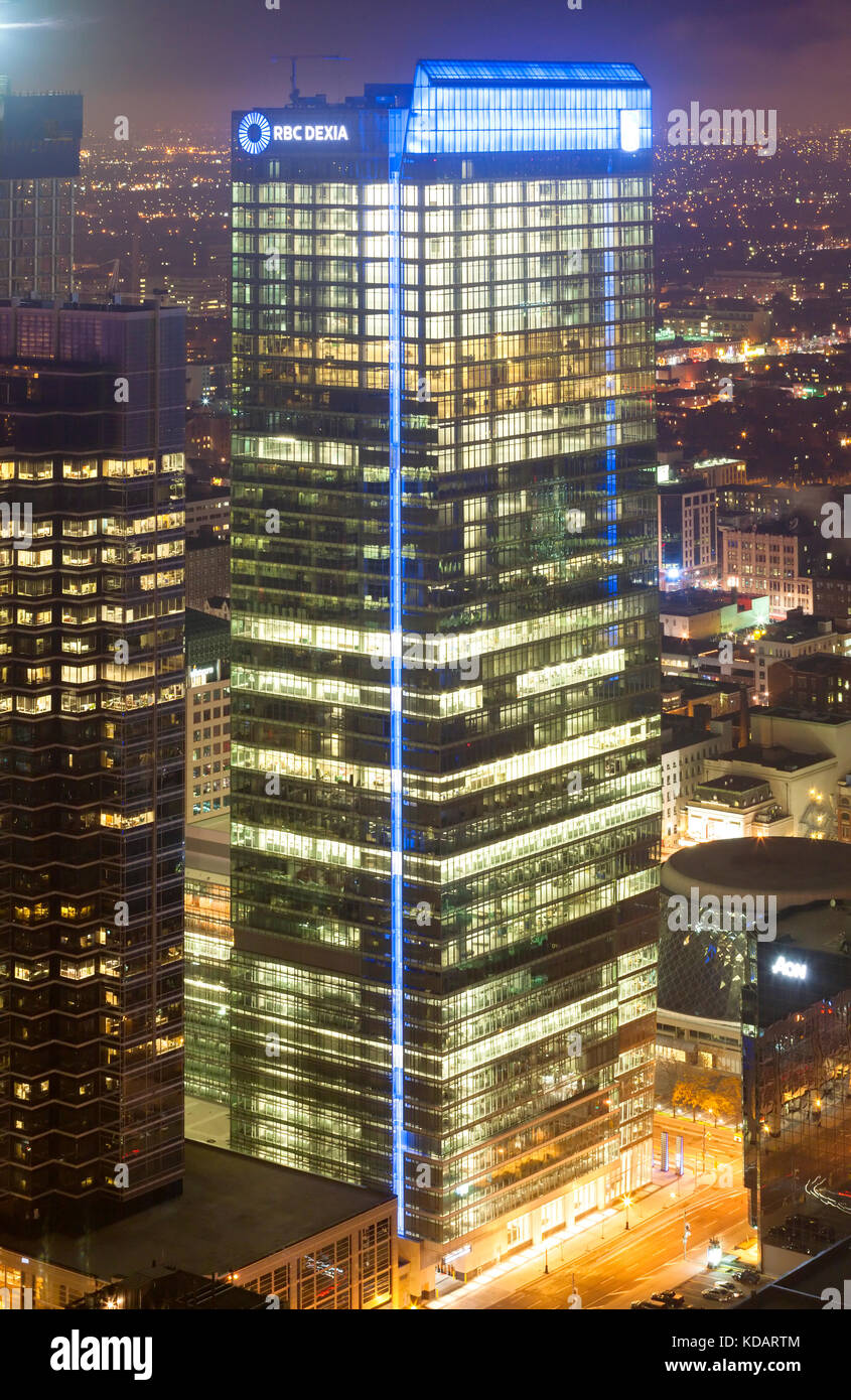 Der RBC Dexia Investor Services Gebäude in der Innenstadt von Toronto, Ontario, Kanada. Stockfoto