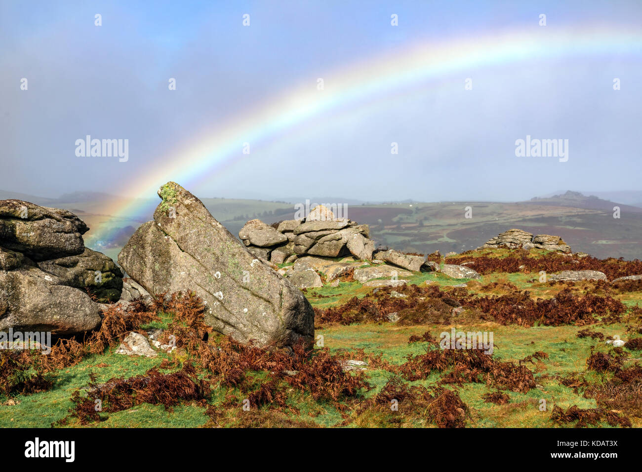 Holwell Tor, Dartmoor, Devon, England, Vereinigtes Königreich Stockfoto