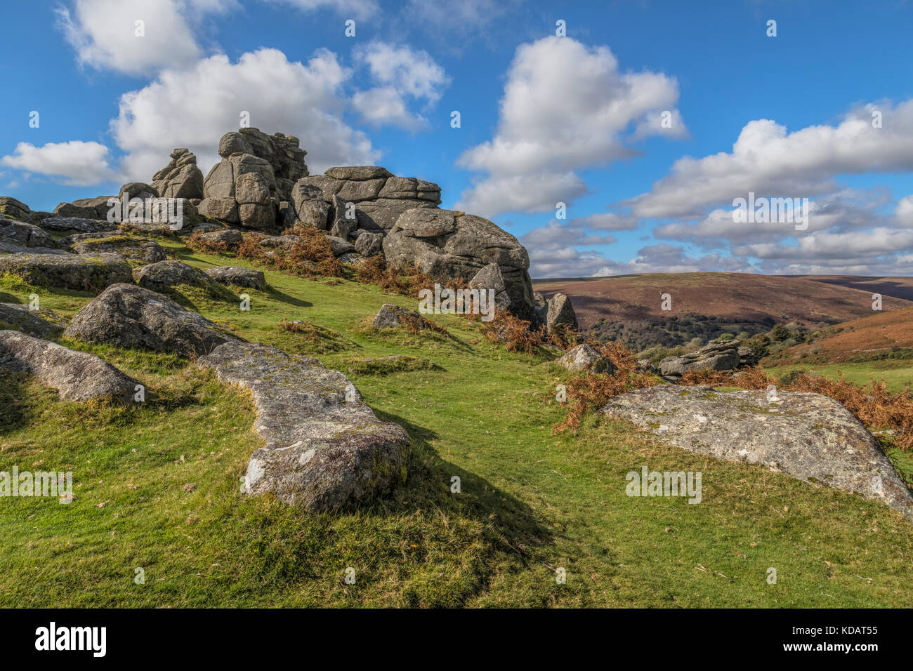 Bonehill Rocks, Dartmoor, Devon, England, Vereinigtes Königreich Stockfoto