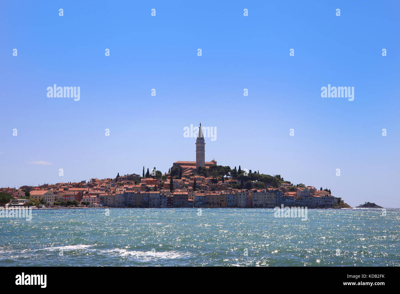 Rovinj, eine malerische Altstadt, Istrien Kroatien Stockfoto