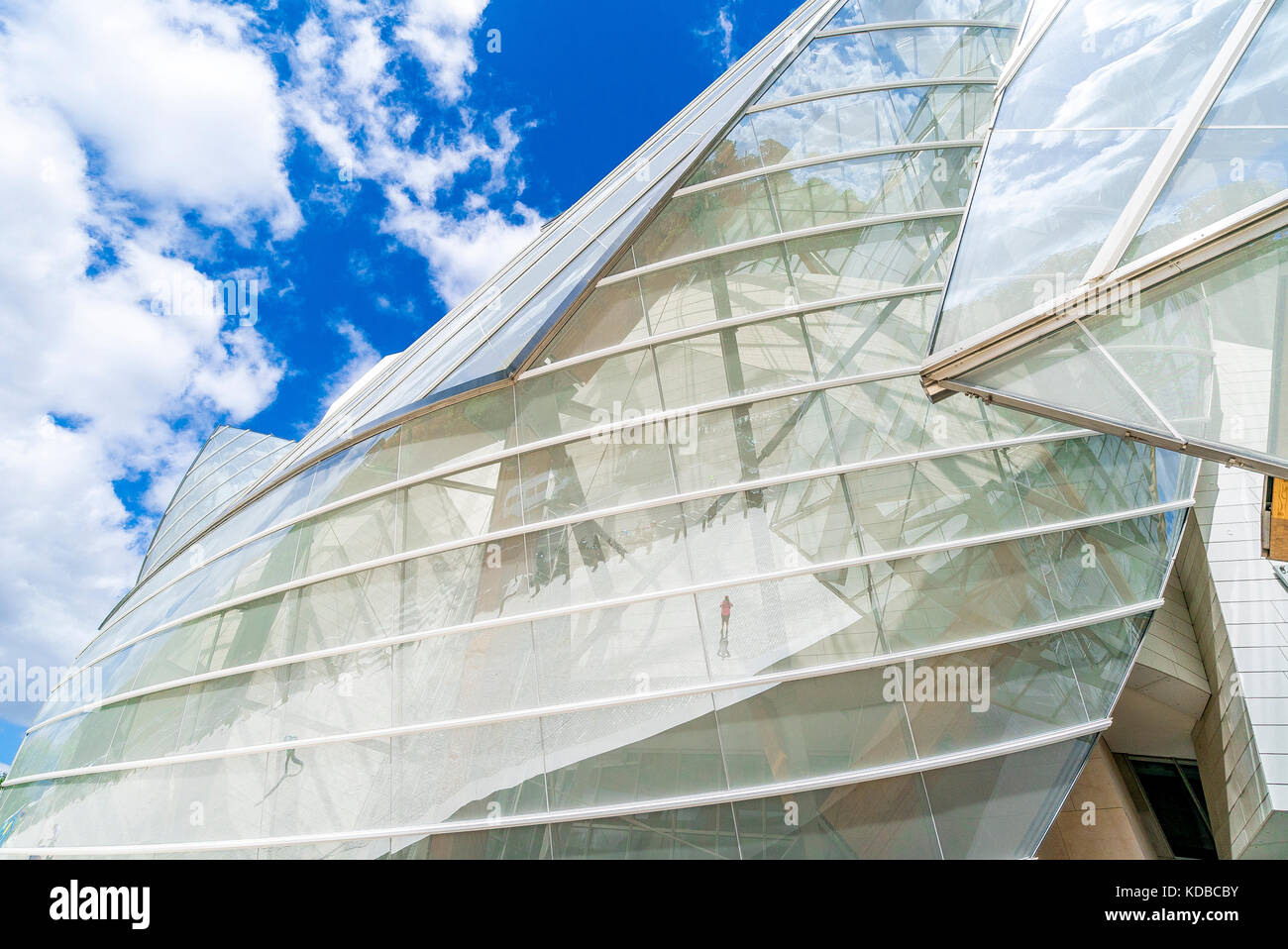Stiftung Louis Vuitton in Paris. Stockfoto