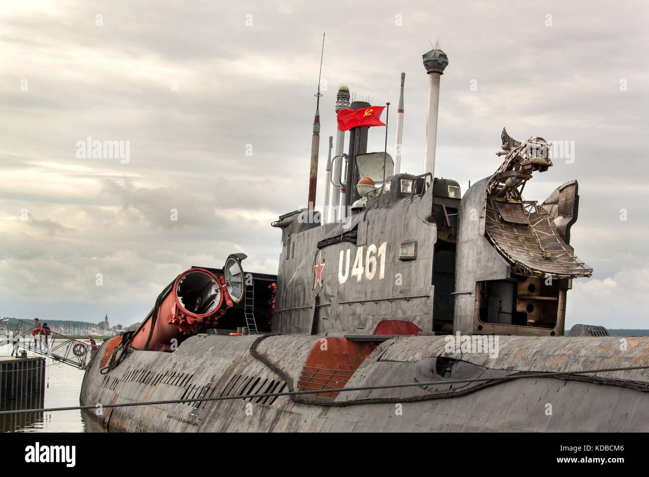 Peenemünde, Deutschland - 21. September 2017: konventionell angetriebenen U-Boot U-461 der ehemaligen baltischen sowjetischen Marine gehört zur Klasse 651. in der Nato c Stockfoto