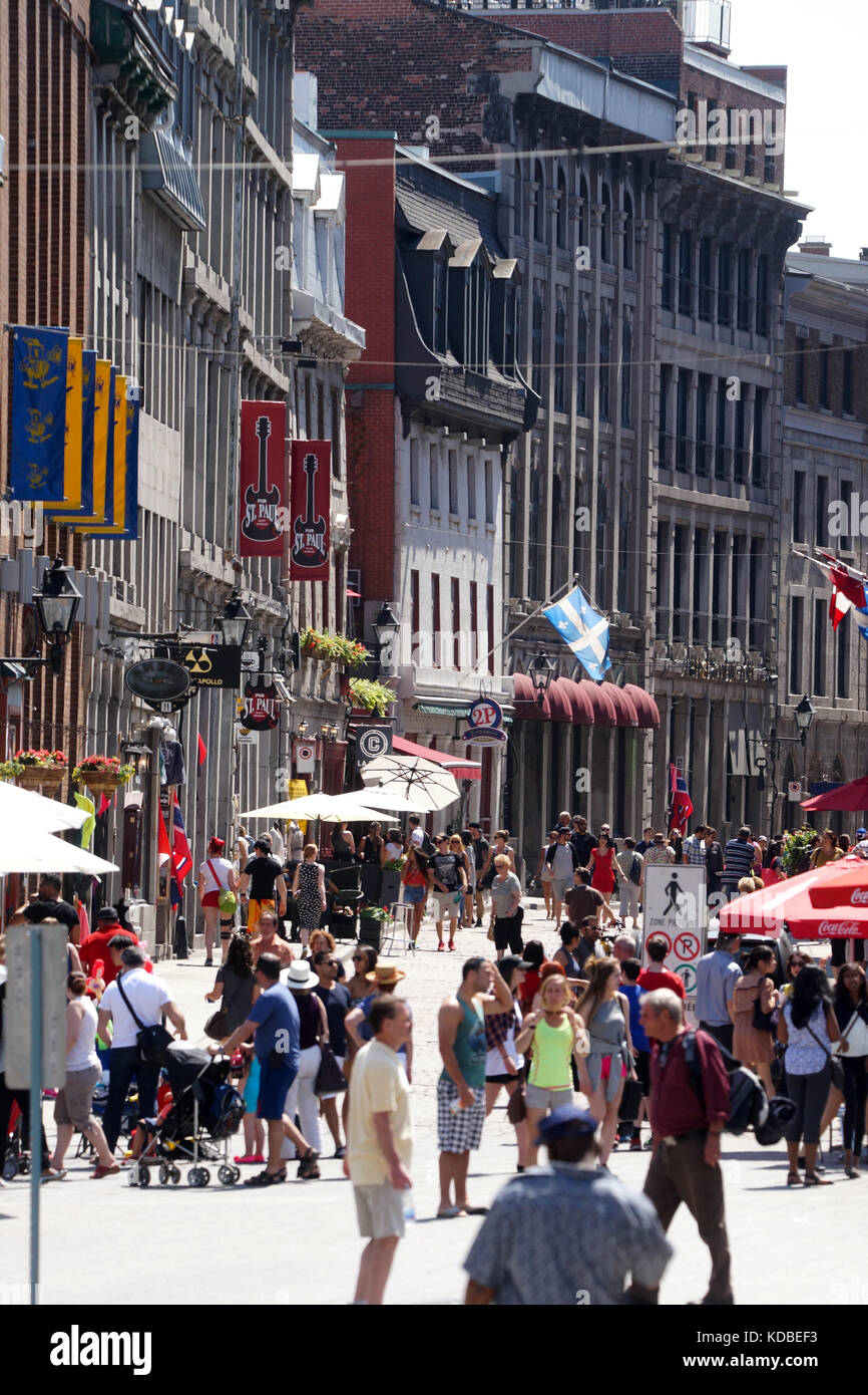 Montreal, Quebec, 24. Mai, 2016. St-Paul Street in Old Montreal. Quelle: Mario Beauregard/Alamy Live News Stockfoto