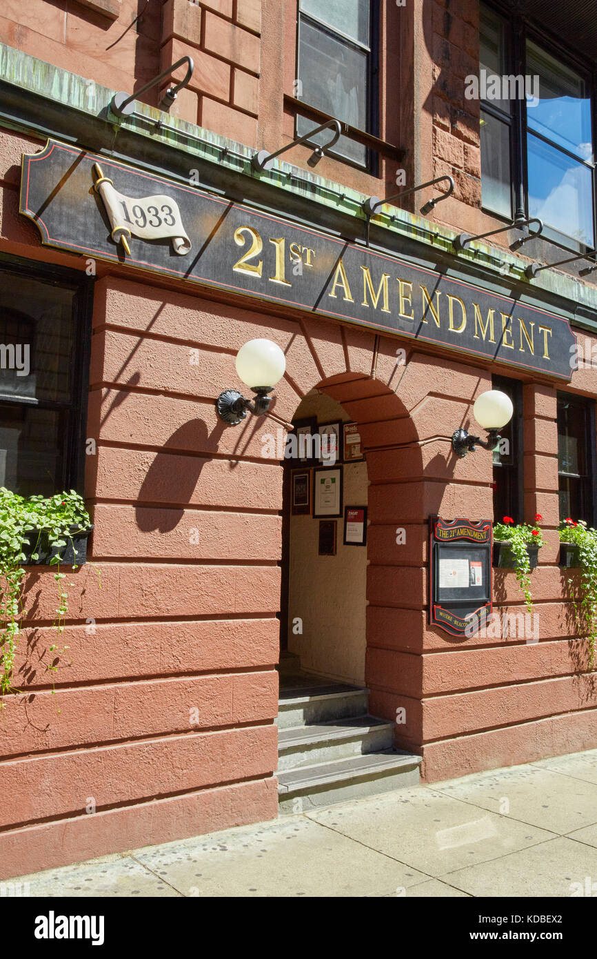 21. Änderung Restaurant, Bowdoin Street, Boston, Massachusetts, USA Stockfoto