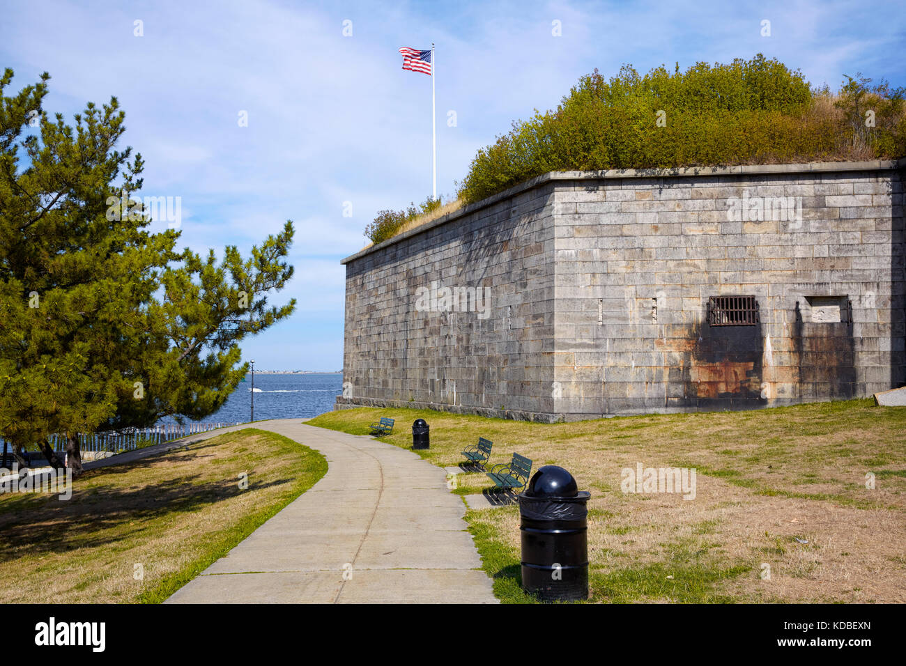 Fort Unabhängigkeit, Dearborn Bastion, Castle Island, South Boston, Massachusetts, USA Stockfoto