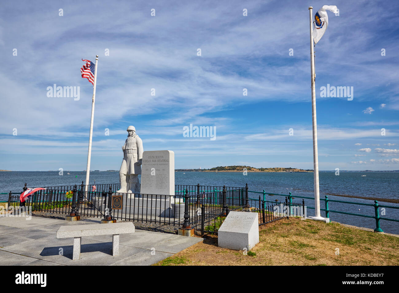 South Boston Korean War Memorial, Castle Island, South Boston, Massachusetts, USA Stockfoto