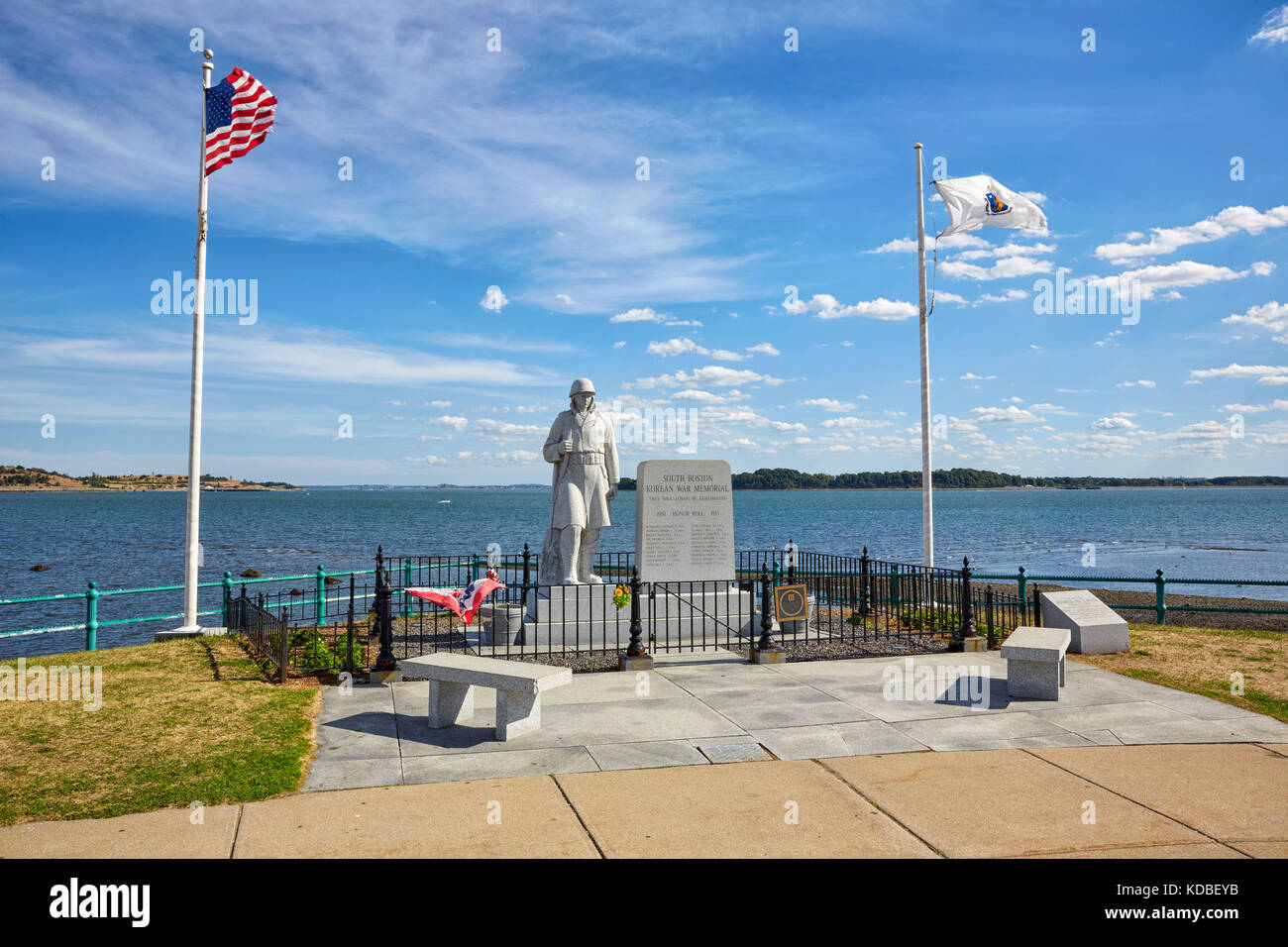 South Boston Korean War Memorial, Castle Island, South Boston, Massachusetts, USA Stockfoto
