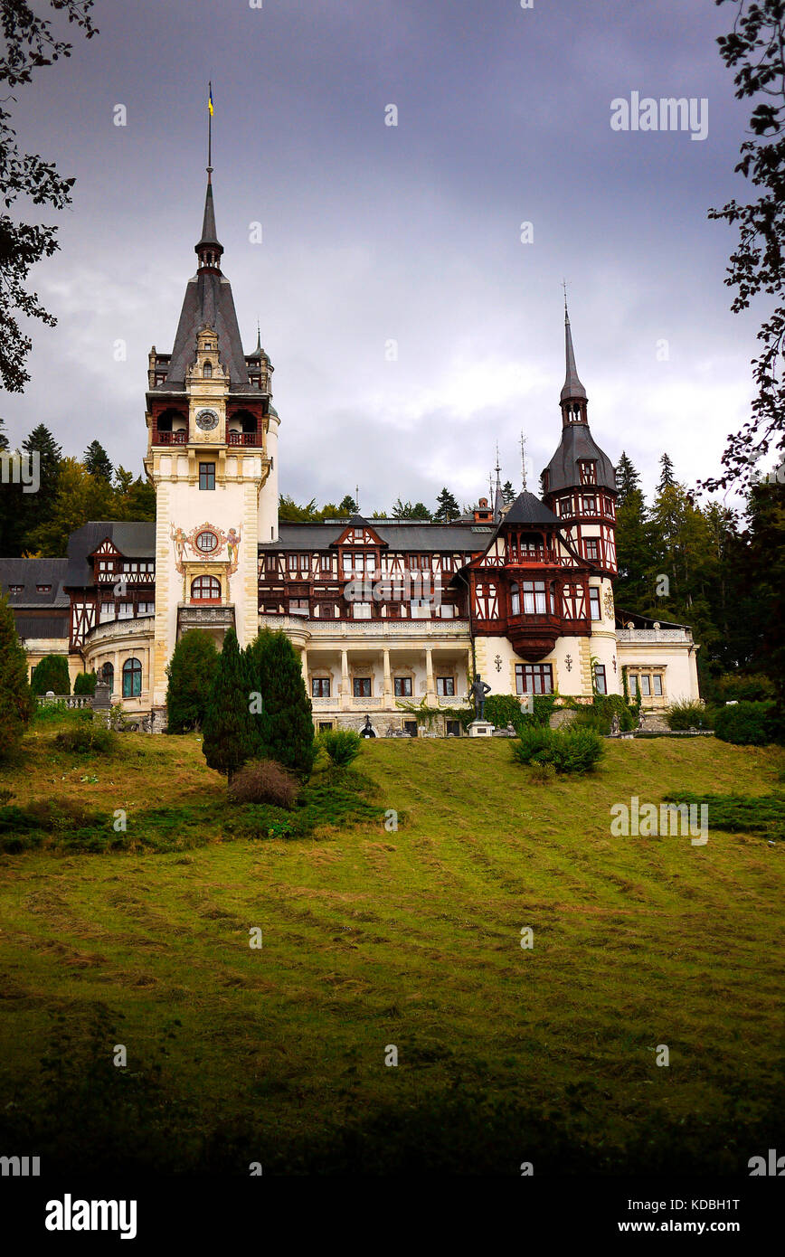 Schloss Peles, Sinaia, Rumänien. Stockfoto