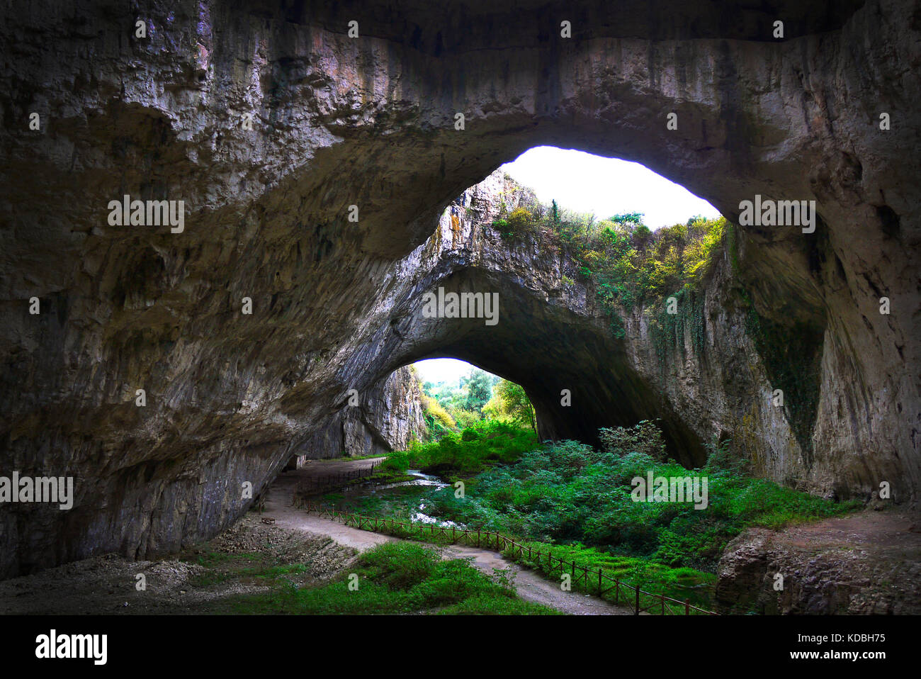 Devetashka Höhle, Bulgarien Stockfoto