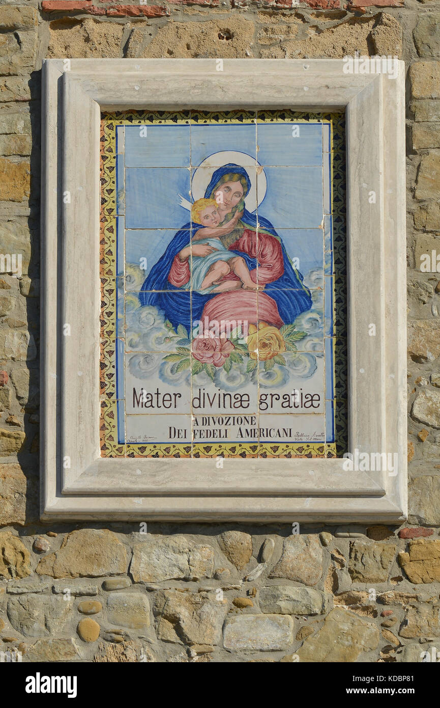 Kirche Santa Maria delle Grazie, Ogliastro Marina, Castellabate, Cilento Stockfoto