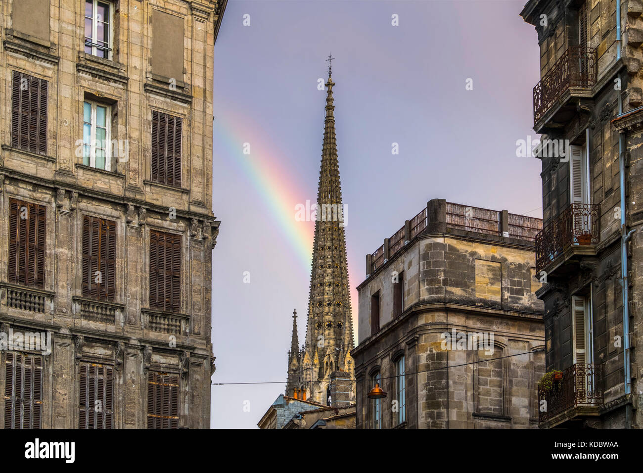 Gebäude in der Altstadt von Bordeaux. Region Aquitanien, Gironde Abteilung. Frankreich Europa Stockfoto