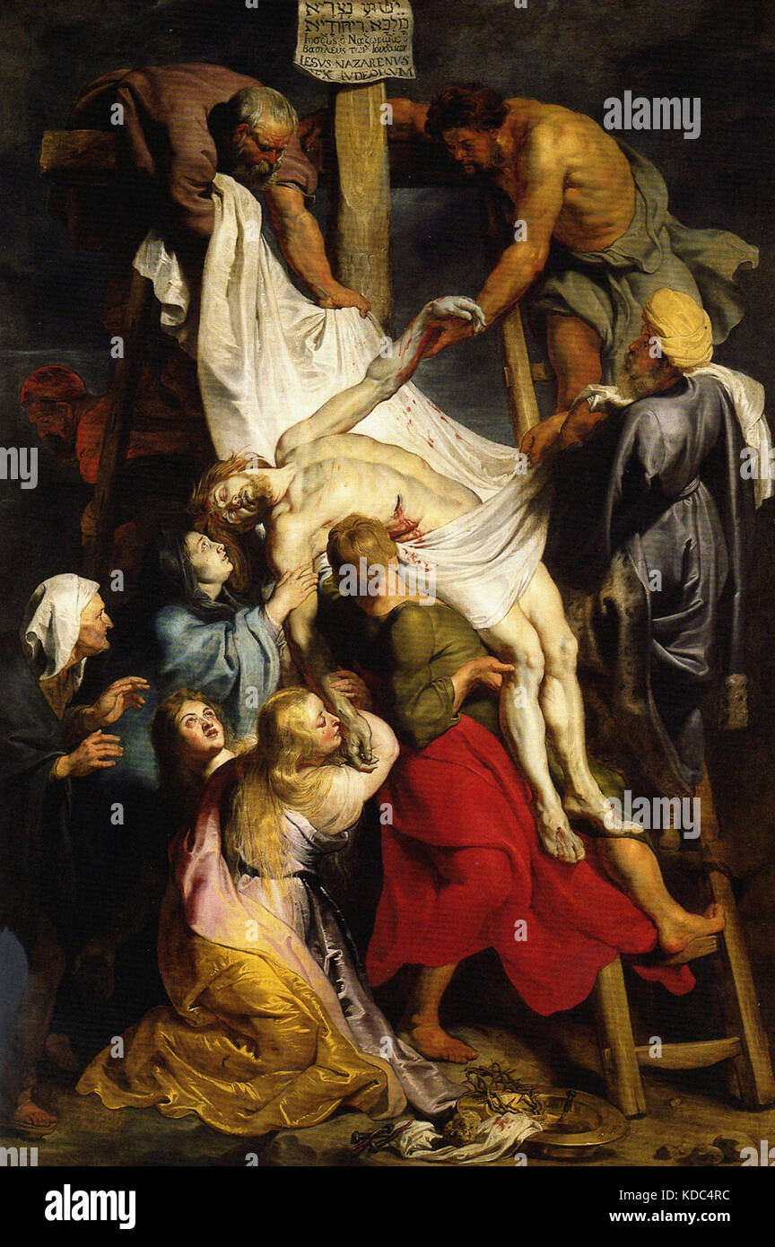 Vom Kreuz Peter Paul Rubens 1617 Abstieg Stockfoto