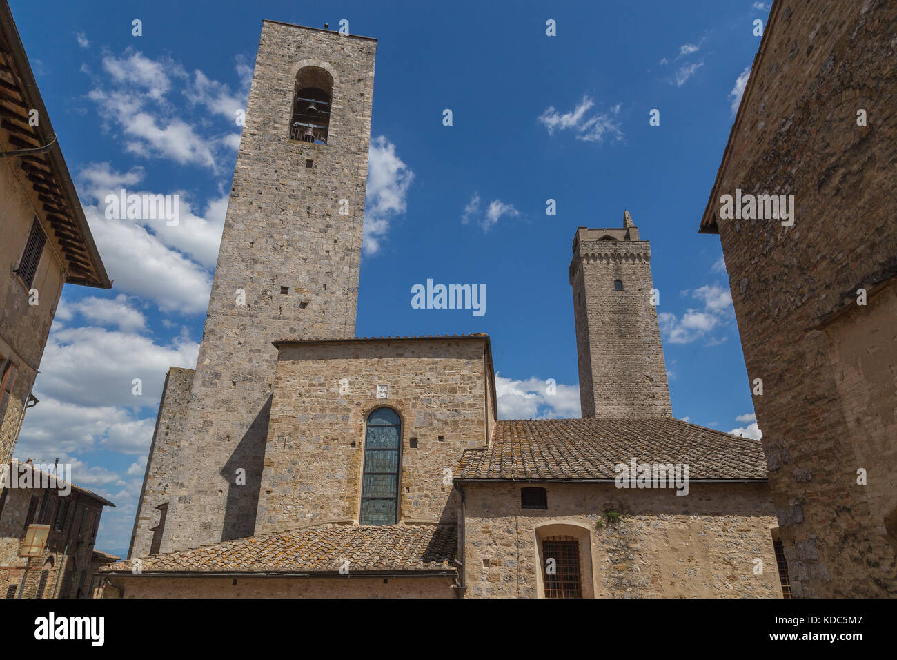 Türme von San Gimignano Toskana Italien. Stockfoto