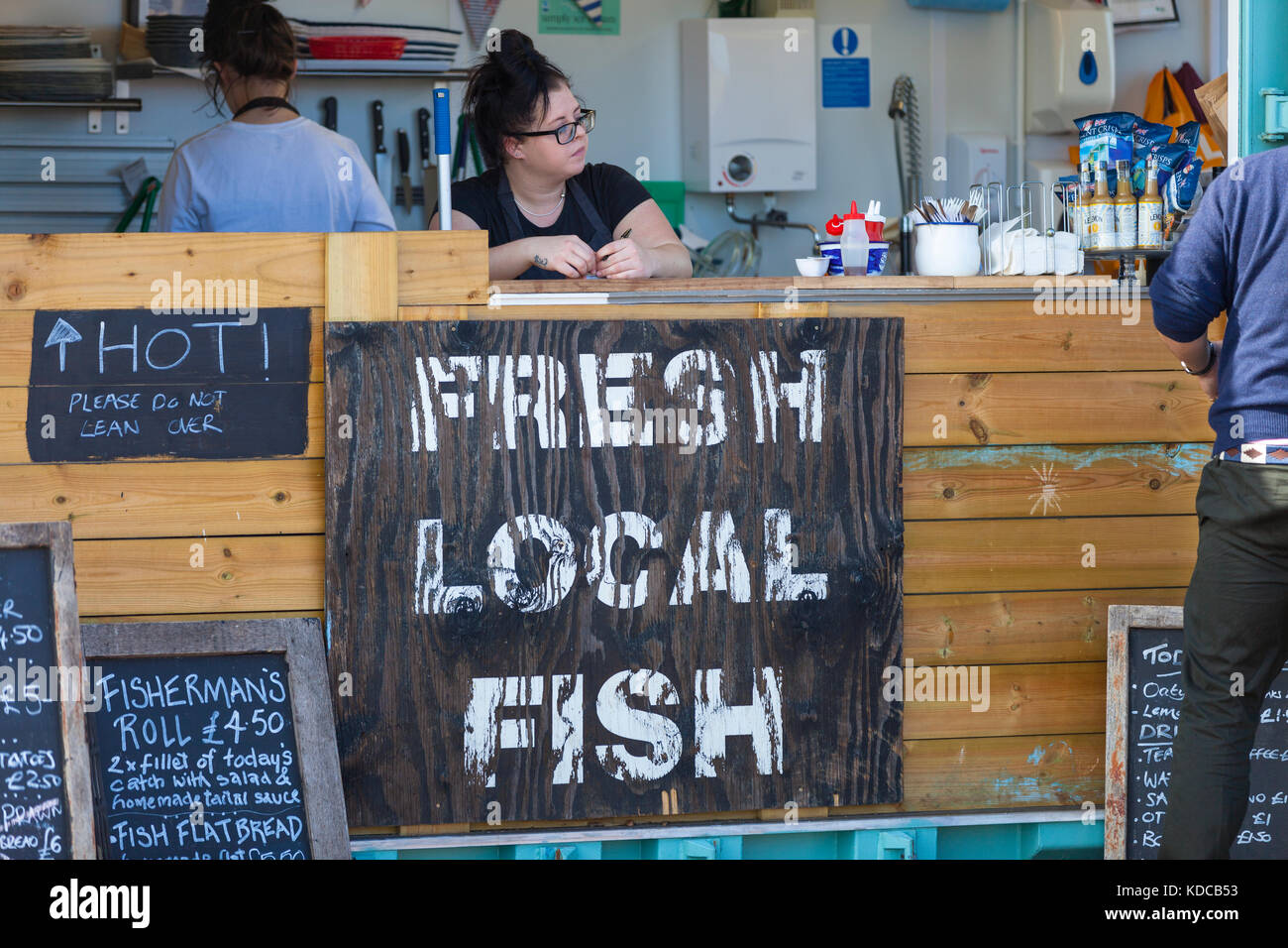 Der fisch Hütte Snack Shack, dungeness, Kent, Großbritannien Stockfoto